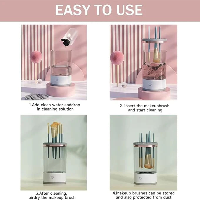 Automatic Electric Makeup Brush Cleaner Rechargeable